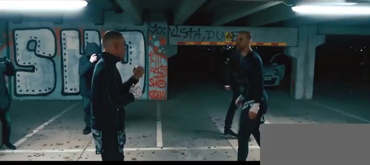 Real life fight club in an underground car park