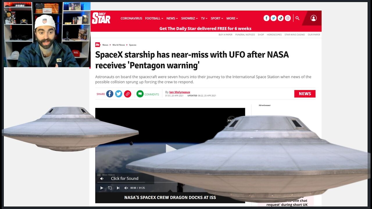 'Pentagon Warning' To NASA | SpaceX Starship Crew Has Near-Miss With UFO!