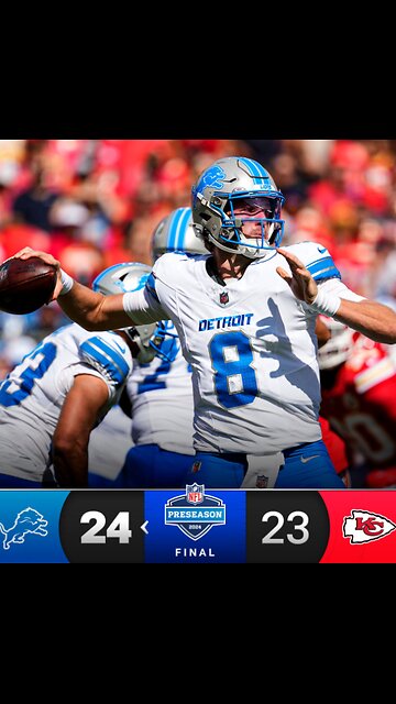 Jake Bates hits game-winning FG, Lions beat Chiefs 24-23 #lions #chiefs #nfl #nflfootball