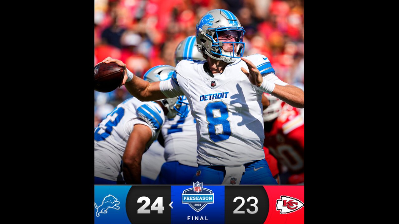 Jake Bates hits game-winning FG, Lions beat Chiefs 24-23 #lions #chiefs #nfl #nflfootball