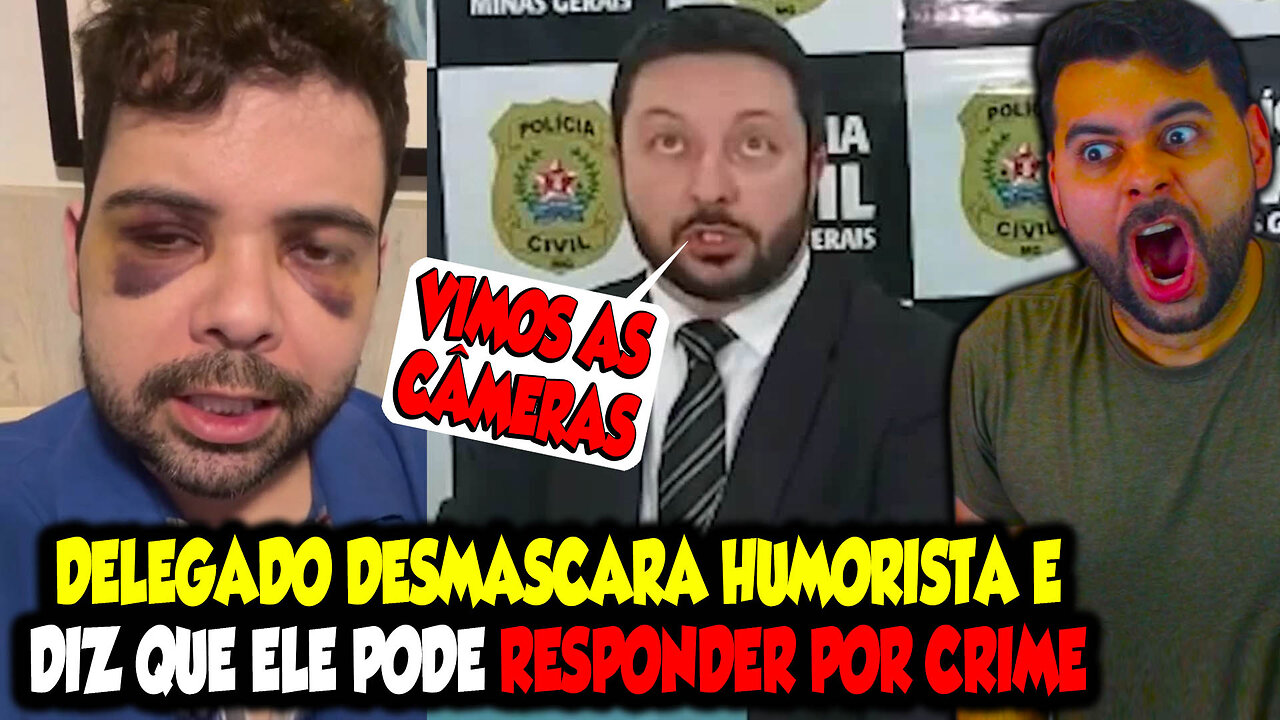 DELEGADO DESMASCARA HUMORISTA GUSTAVO MENDES E DIZ QUE ELE PODE RESPONDER POR CR!M3