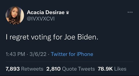 They regret voting for Joe Biden because reality kicks in 😂