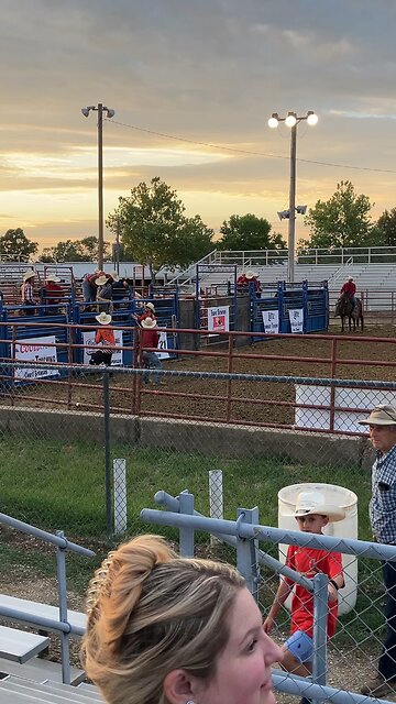 Saddle Bronc Ride at Rodeo
