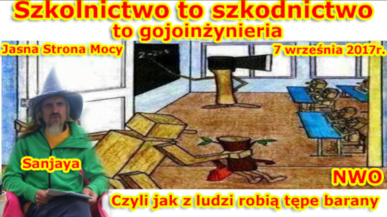 Szkolnictwo to szkodnictwo, to gojoinżynieria! Czyli jak z ludzi robią tępe barany! NWO