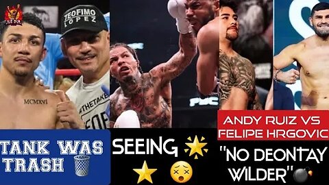 HECTOR GARCIA STILL SEEING STARS 😵 AFTER KO PUNCH • TANK LOOKED TRASH 🗑 SAYS LOPEZ SR #TWT