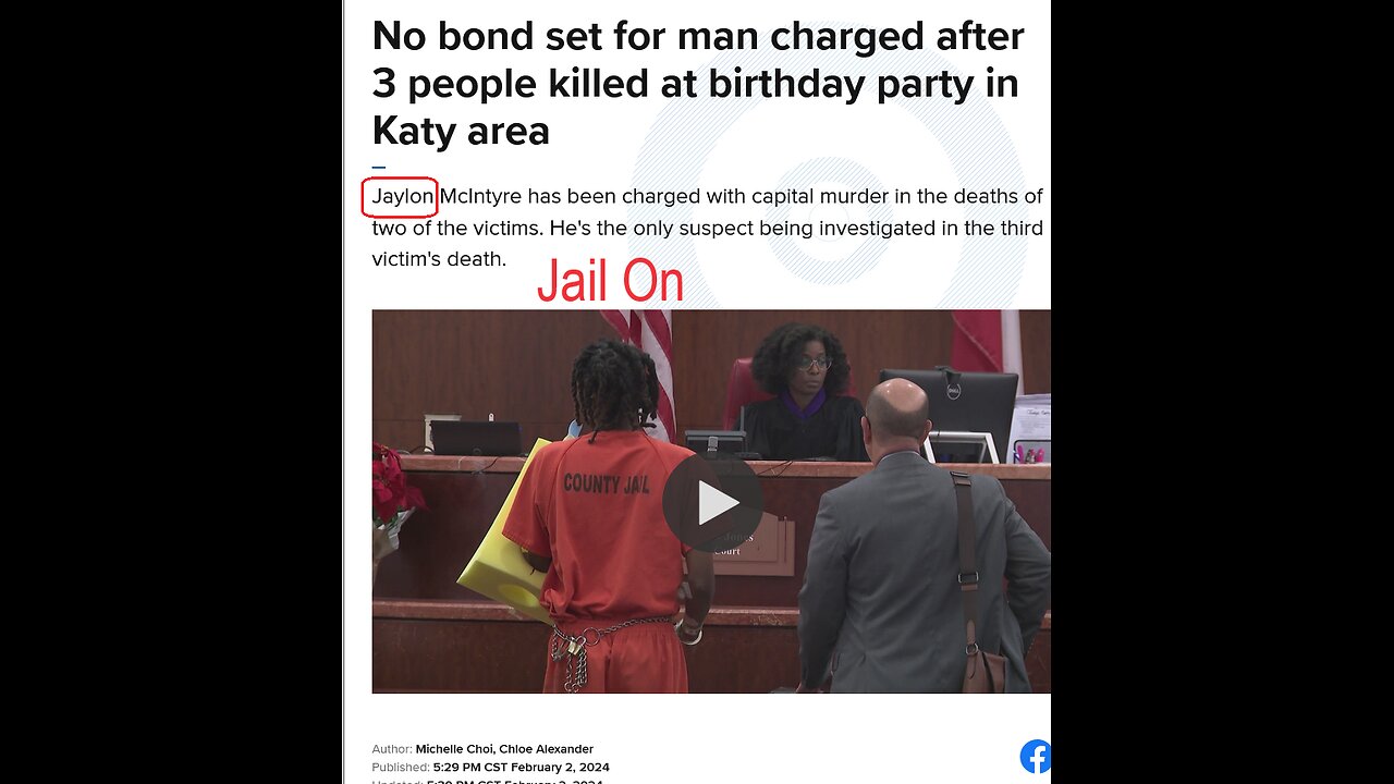 No bond set for man charged after 3 people killed at party in Texas