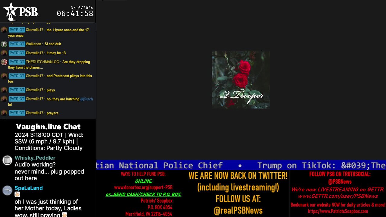 2024-03-16 06:33 EDT - Patriots Rising: with Q Trooper & Majjik