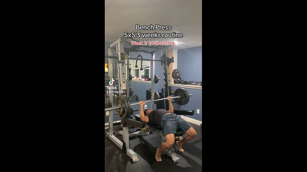 Bench press weekly routine 5x5