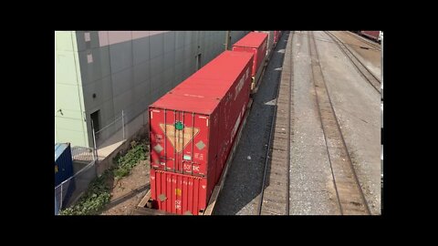 CP Container Train Eastbound at Alyth Yard