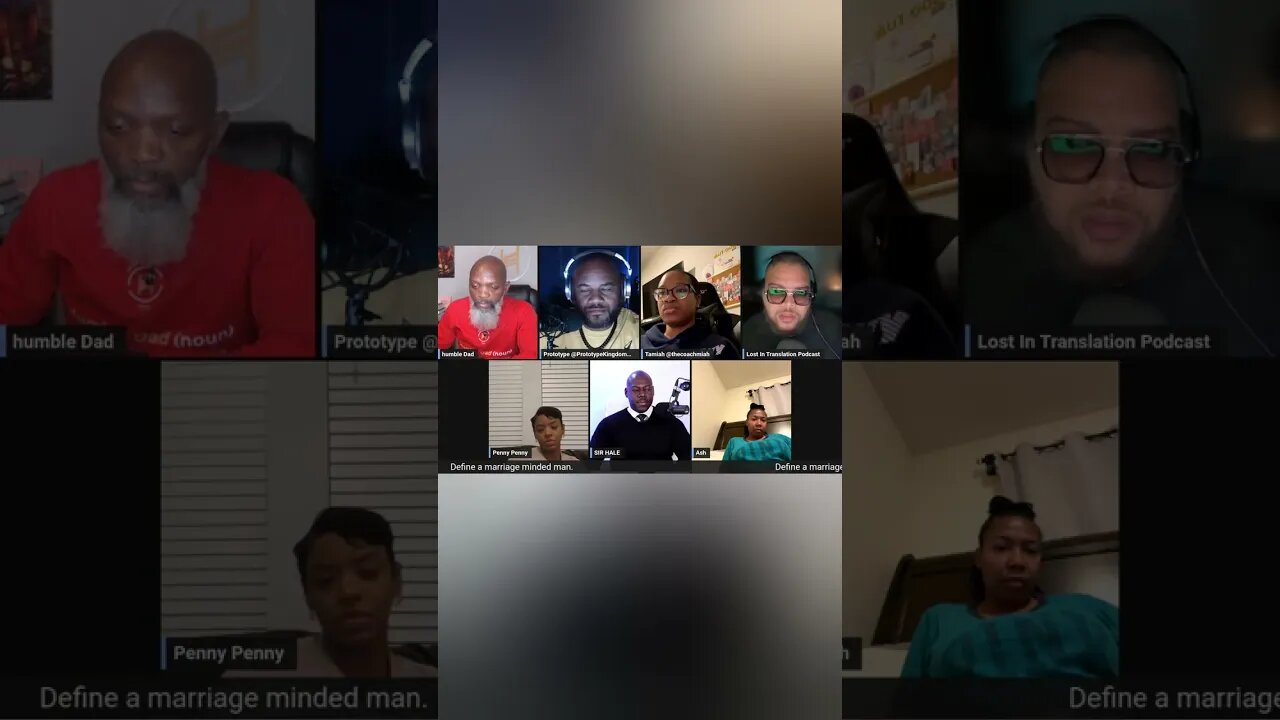 Show started by asking to define a marriage minded man. @marriageminded #married #lookingforlove
