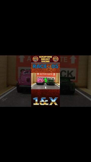 ’34 #HotRod vs #Supercar | 1&X Diecast Racing Tournament #shorts