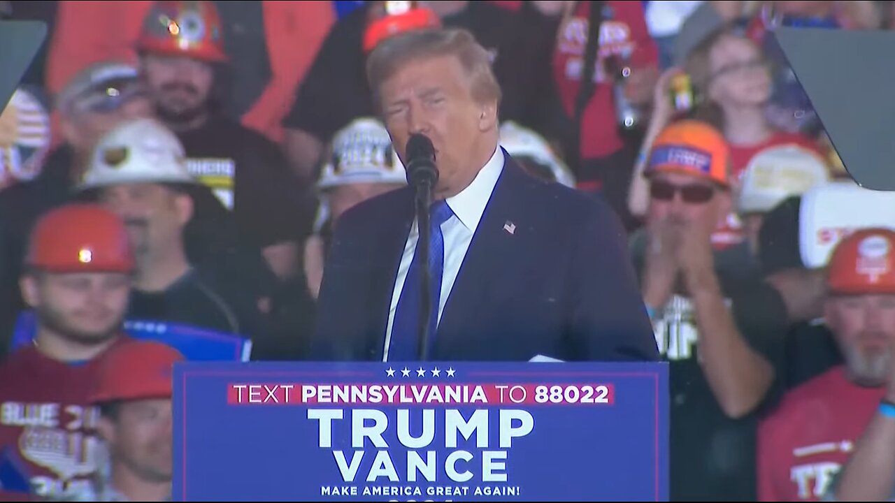 Trump holds campaign rally in Latrobe, Pennsylvania