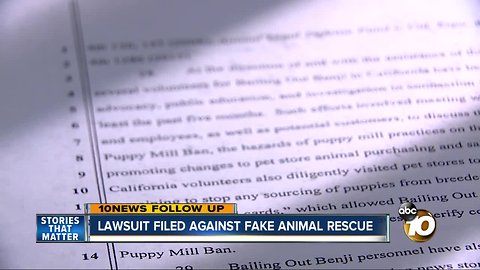 Lawsuit filed against group claiming to be animal rescue