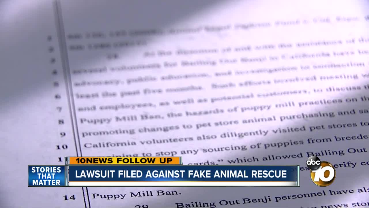 Lawsuit filed against group claiming to be animal rescue