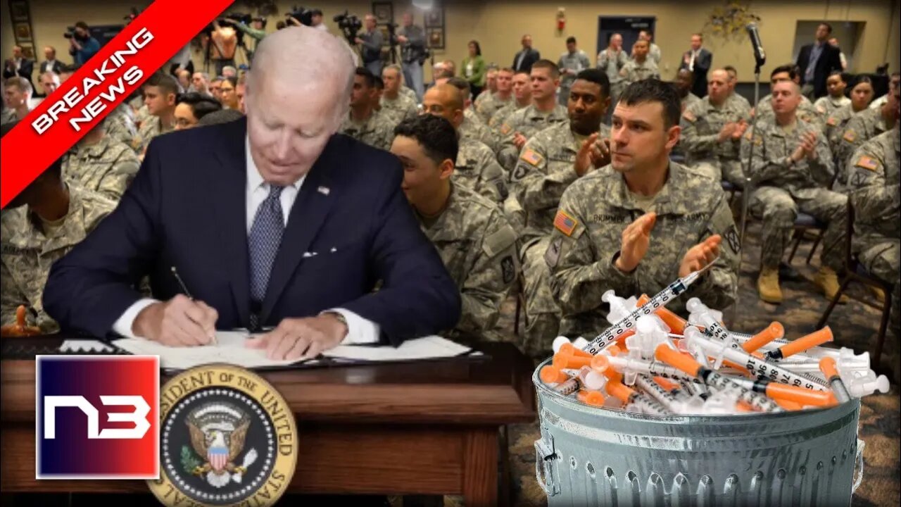 VICTORY! Vax Tyrant Biden Caves, Signs Bill That EVERY US Serviceman Will Cheer