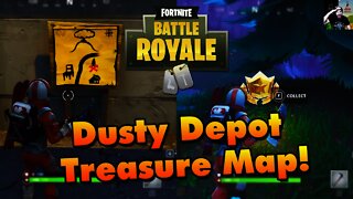 Fortnite | Dusty Depot Treasure Map Full Guide (Treasure Map & Treasure Location - Weekly Challenge)