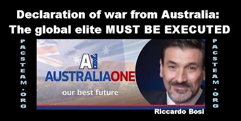 Declaration of war from Australia: The global elite MUST BE EXECUTED