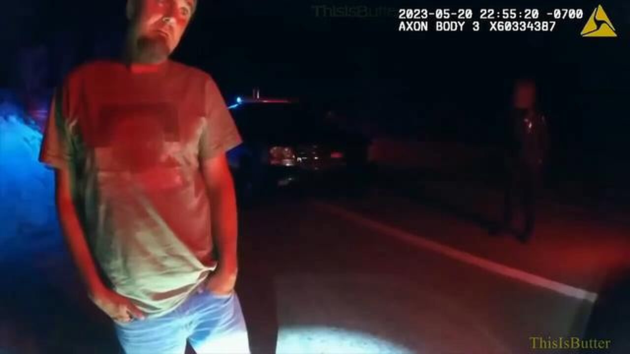 A man suddenly drops dead, just before doing a sobriety test