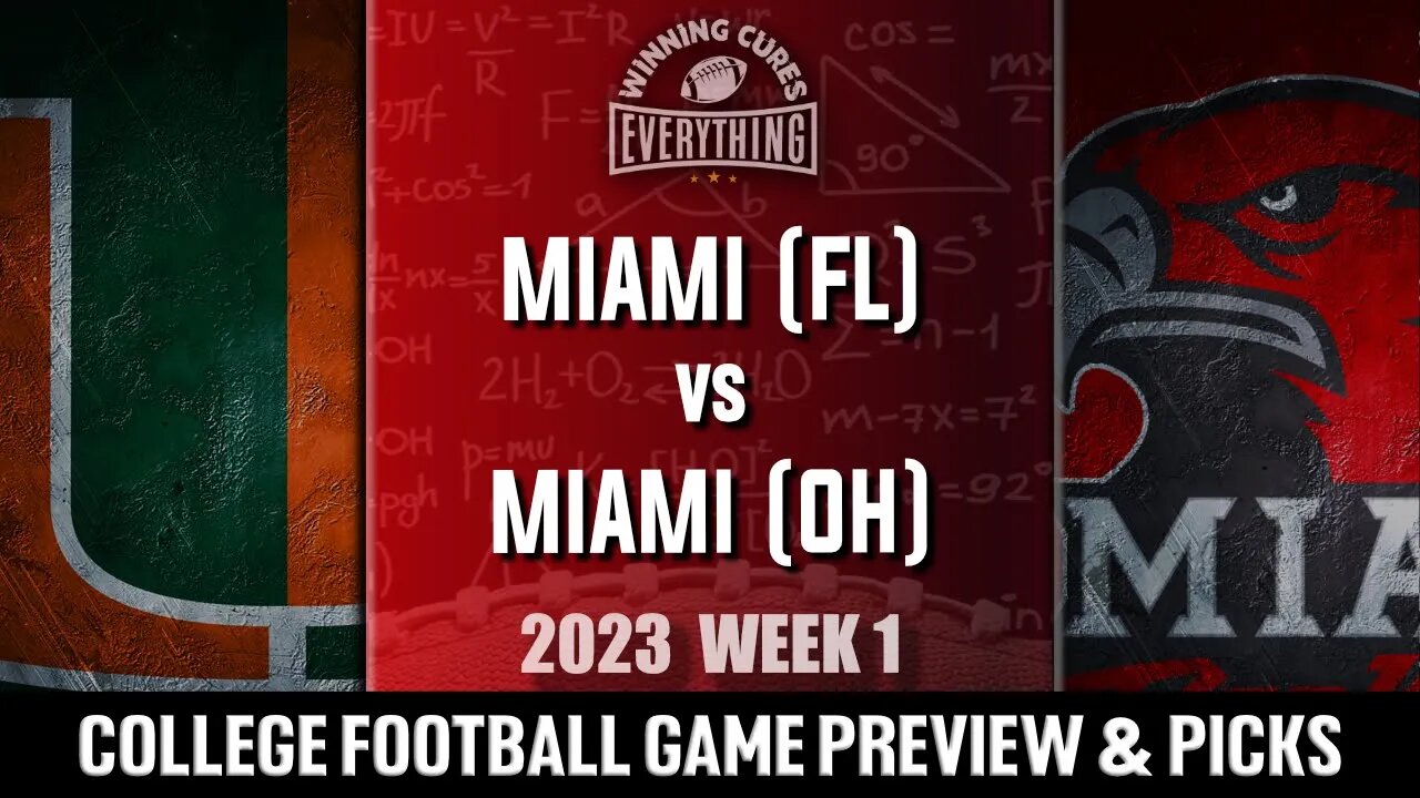 Miami FL vs Miami OH Picks & Prediction Against the Spread 2023 College Football Analysis