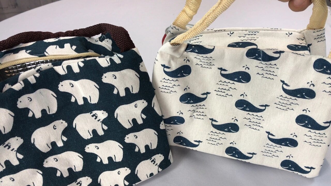 ULAKY Patterned Canvas Insulated Thermal Lunch Bag review and giveaway