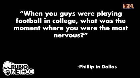 What is the Most Nervous The Guys Have Been When They Played?