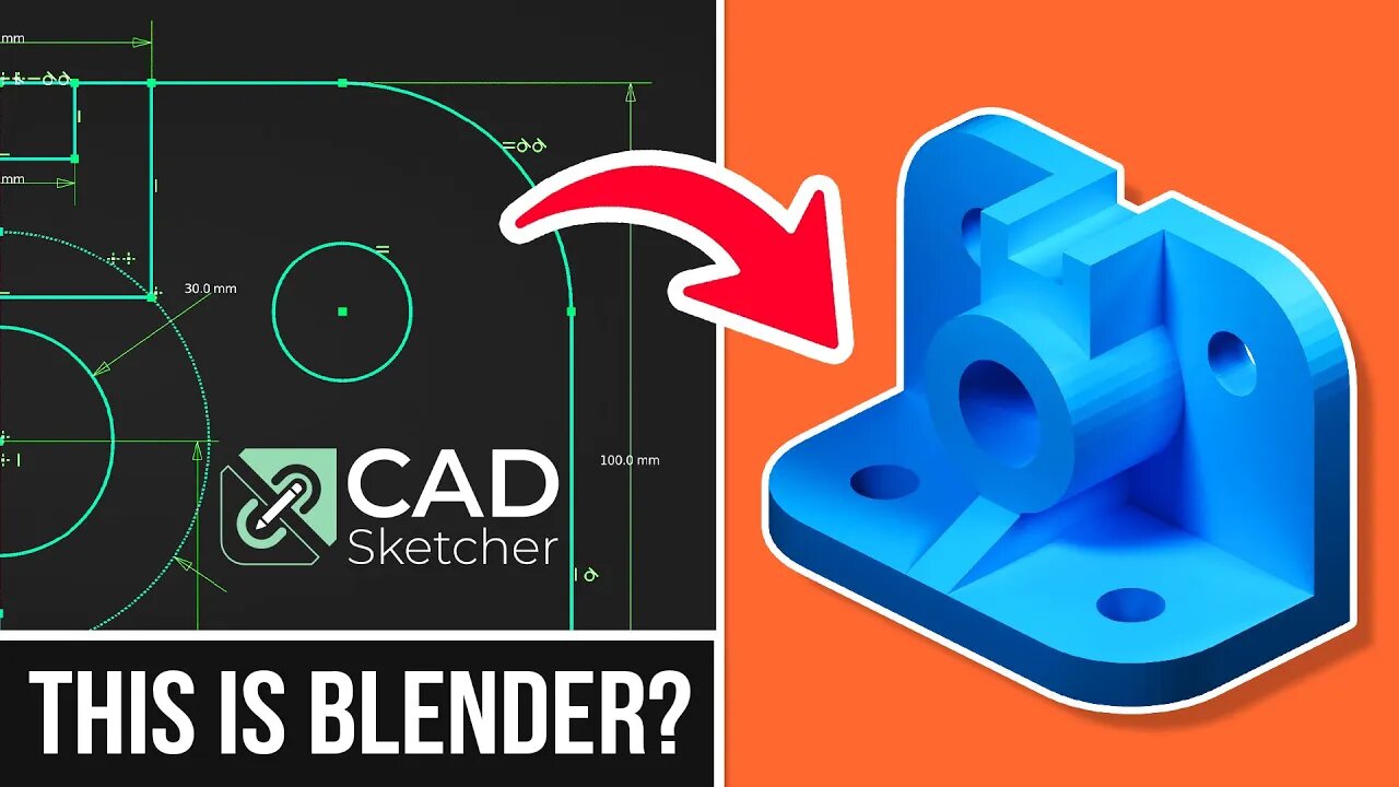 CAD Modeling In Blender 3.2 | Using CAD Sketcher