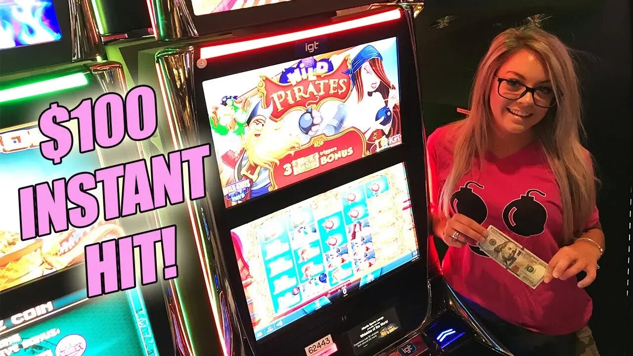 🏴‍☠️ $100 INSTANT HIT on Wild Pirates with Kristin 🏴‍☠️ Slot Ladies