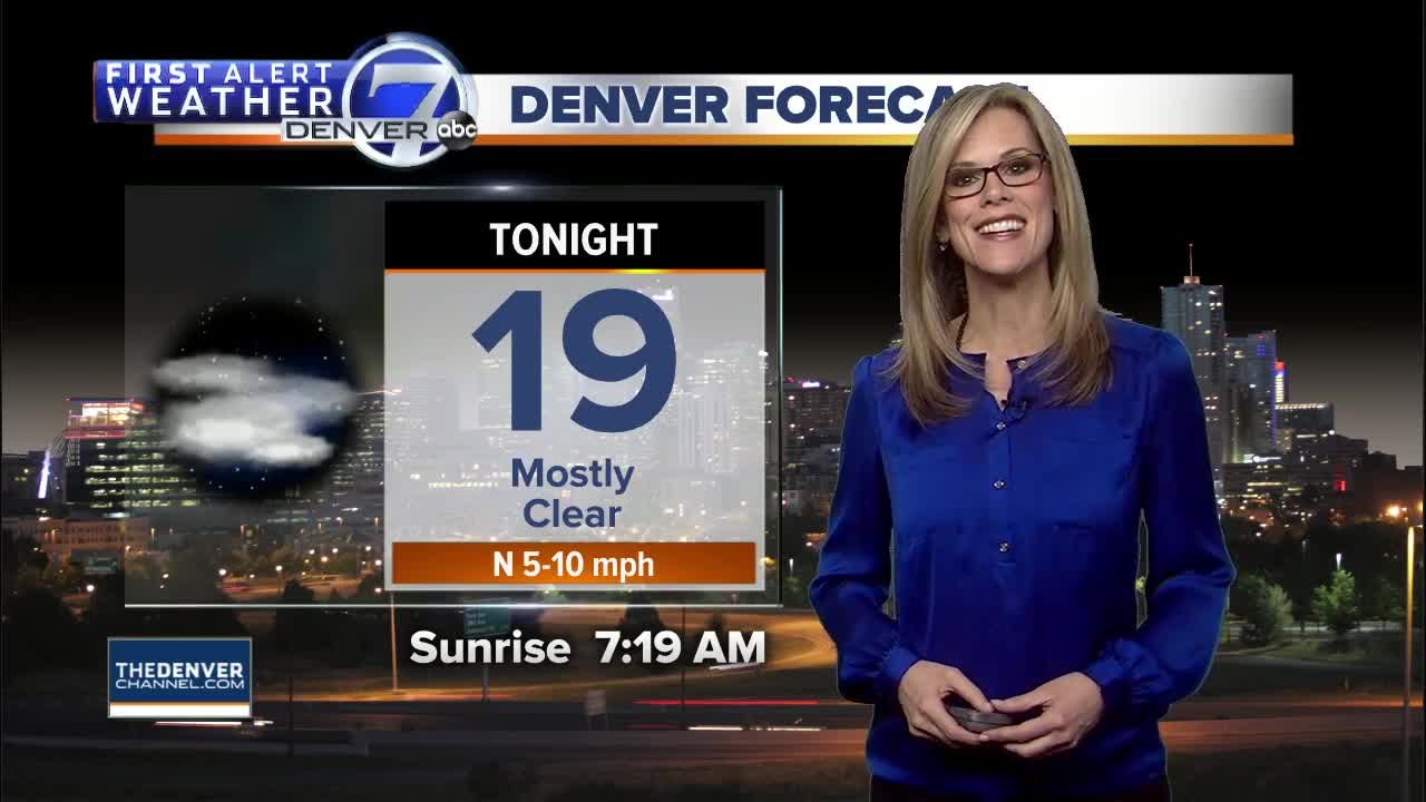 Sunny and warmer in Denver Monday