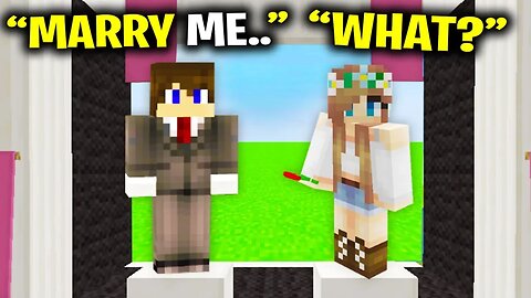 Proposing To Minecraft GIRLFRIEND.. (ends bad)