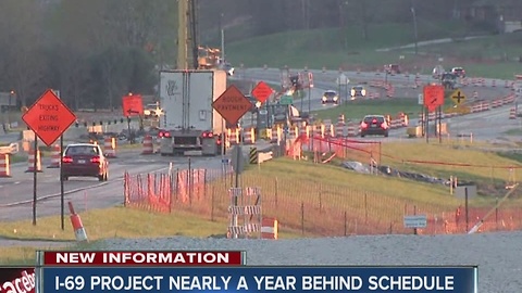 I-69 from Bloomington to Martinsville is nearly a year behind schedule