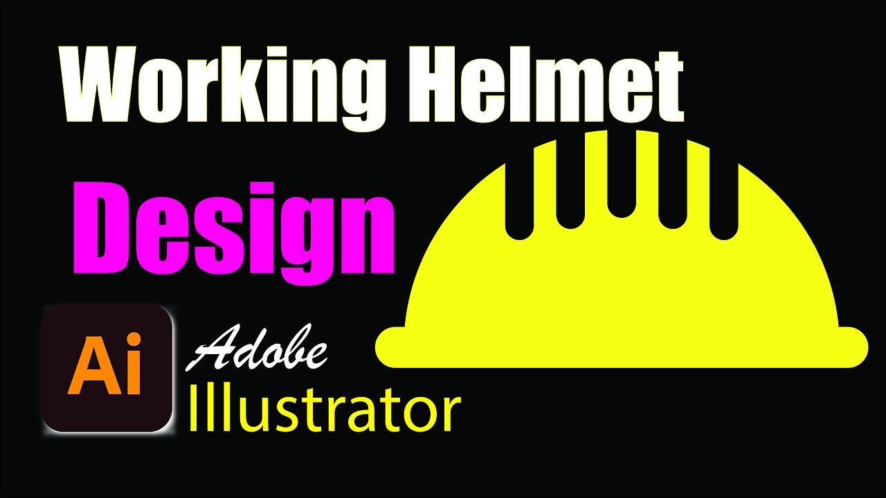 Working Helmet Design in Illustrator