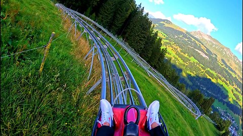 The Longest Alpine Mountain Coaster Ride in Switzerland | 🇨🇭 Churwalden.