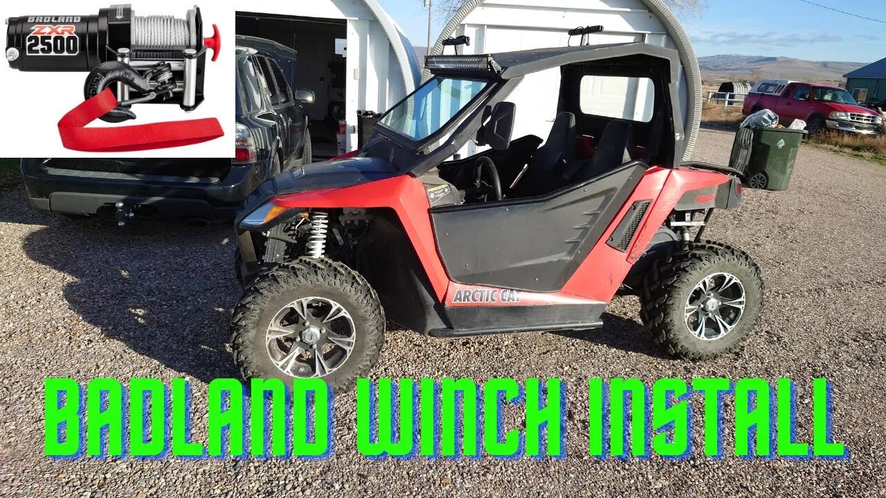 Badland Winch install on an Artic Cat Wildcat Trail