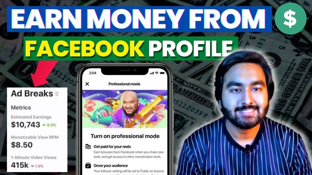 How to Earn Money From Facebook Profile | Facebook Professional Mode | Make Money Online