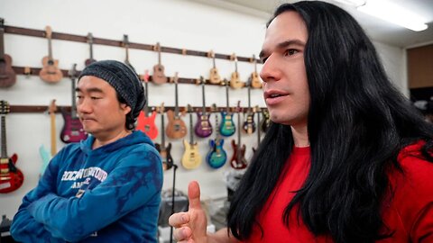 The AIO Guitars SHOP TOUR! (with the owner, seeing the luthiers work)