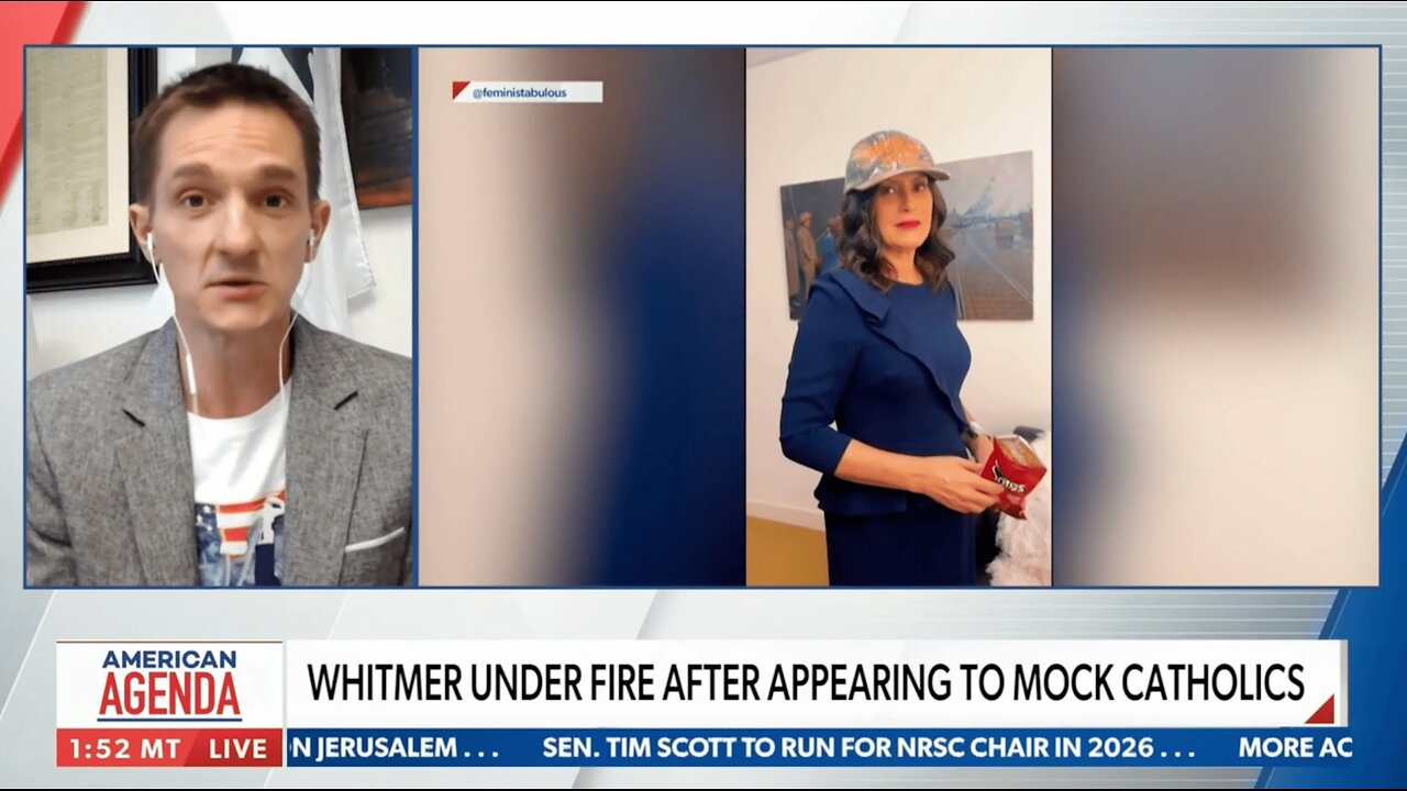 NEWSMAX - Catholics for Catholics defends Eucharist from Gov. Whitmer's Blasphemy