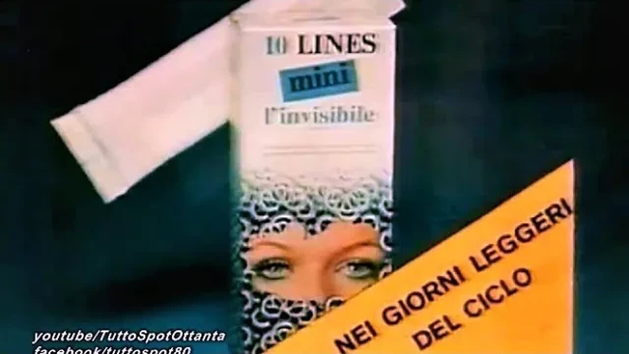 Spot - Assorbenti LINES MINI l'invisibile - 1981 (HD)