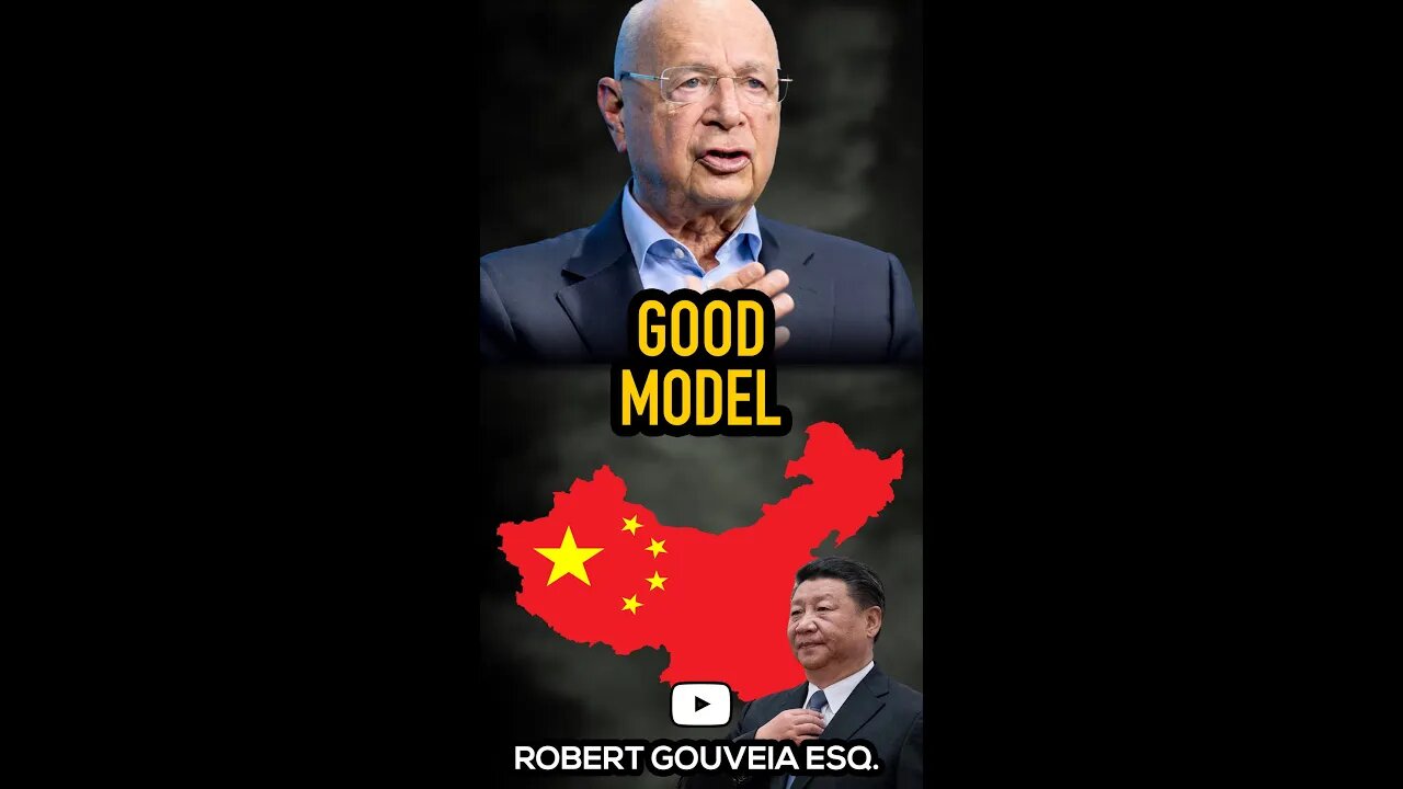 WEF Klaus Schwab: China is GREAT Model #shorts