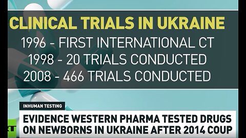 EVIDENCE WESTERN BIG PHARMA Tested Drugs on Newborns in Ukraine ILLEGALLY!!!