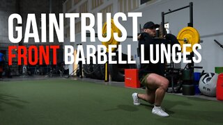 Front Barbell Lunges