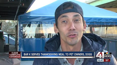 Bar K serves Thanksgiving meal to pets & owners