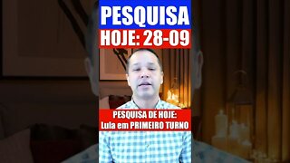 Pesquisa HOJE: Primeiro turno!