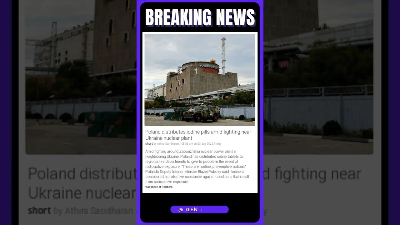 Poland Distributes Iodine Pills Amidst Nuclear Fears! | #shorts #news