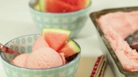 Creamy Watermelon Sherbet