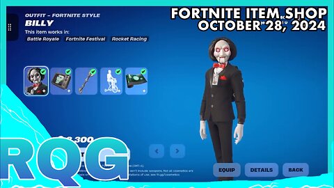 BILLY THE PUPPET & GHOST RIDER ARE BACK! FORTNITE ITEM SHOP (October 28, 2024)
