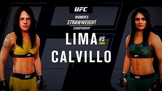 EA Sports UFC 3 Gameplay Cynthia Calvillo vs Juliana Lima