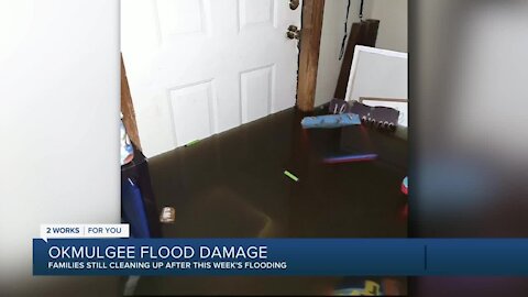 Okmulgee family picking up the pieces after home floods
