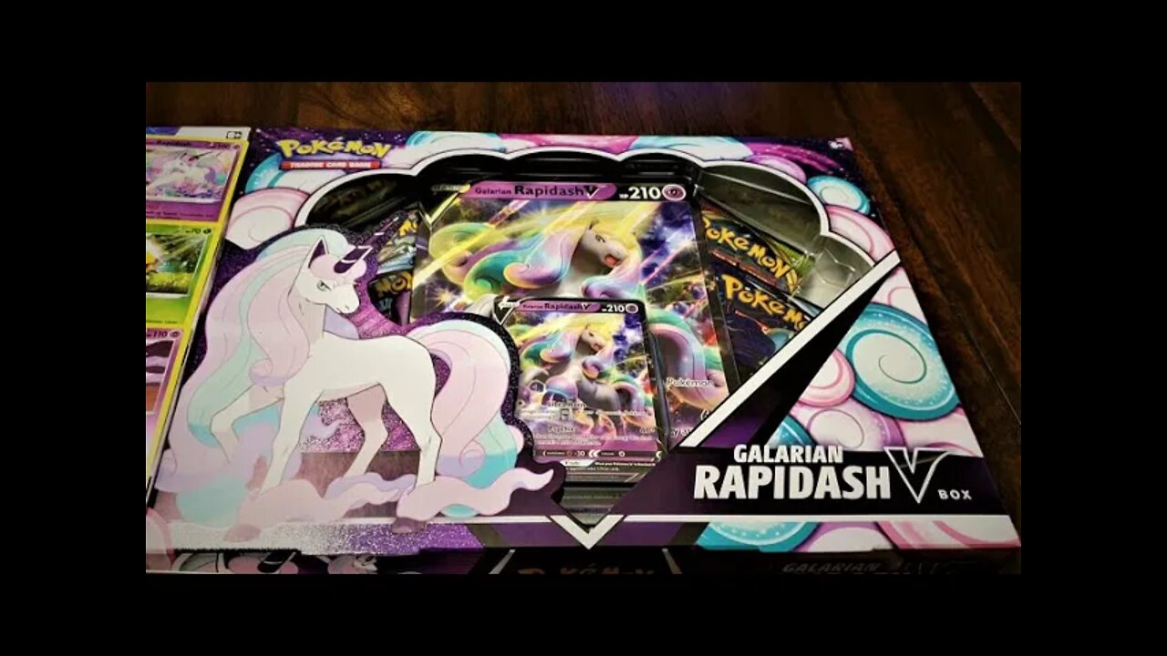 Galarian Rapidash V Box Unboxing