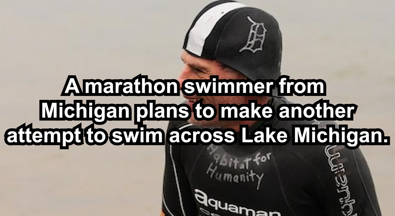 A marathon swimmer from Michigan plans to make another attempt to swim across Lake Michigan.