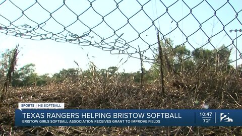 Bristow softball league teams up with Texas Rangers